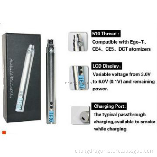 LCD Screen Passthrough Battery EGO V